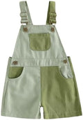 Fernvia Toddler Kids Baby Girl Boy Contrast Color Overalls Shorts Clothes by Fernvia