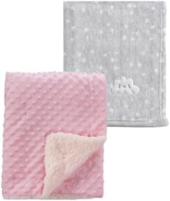 CREVENT 2Pcs 30''X40'' Cute Cozy Fluffy Warm Baby Blankets by CREVENT
