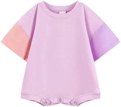 Bafeicao Baby Boy Girl Bubble Romper T Shirt Newborn Bodysuit | Color Block by Bafeicao