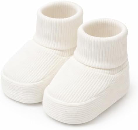 CEOBABY Baby Booties 0–3 Months, Newborn Shoes, Soft Cotton Infant Bootie Socks by CEOBABY