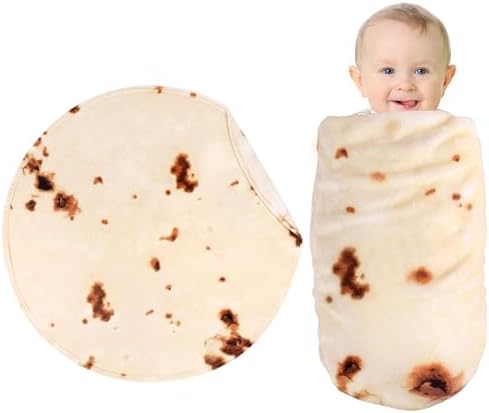 SeaRoomy Baby Burrito Tortilla Blanket, Baby Swaddle Blanket by SeaRoomy