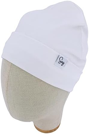 Jersey Beanie Hat for Newborn Baby Boys Girls Silky Satin Lined Hats Bonnet - Image 2