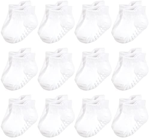 Hudson Baby Unisex Baby Non-Skid No-Show Socks by HudsonBaby