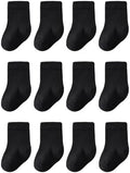 Baby Crew Socks Baby Newborn Socks 12-Pack Baby Sock 0-3/3-6 Months Infant by Marchare
