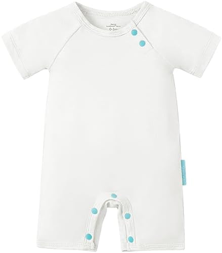 PurComfy SuperSoft Bamboo Viscose Baby Romper, Short Sleeve | One-piece Summer by PurComfy