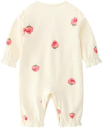 Infant Baby Girl Long Sleeve Romper Cotton Cute Style Newborn Toddler Jumpsuit - Image 2