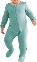 Long Sleeve Baby Bamboo Rayon Romper Infant One-Piece Double Zipper Footies | by EkkimyBabyProducts