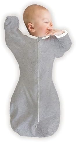 SwaddleDesigns Organic Transitional Swaddle Sack, Arms Up Half-Length Sleeves & by SwaddleDesigns