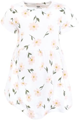 Hudson Baby Infant and Toddler Girls Cotton Dress and Cardigan Set - Image 4