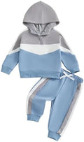 Infant Baby Boy Fall Winter Clothes Outfit Hooded Long Sweatshirt Pant Set by LIOMENGZI