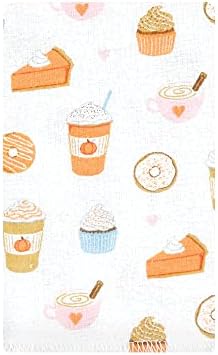 Luvable Friends Hudson Baby Flannel Burp Cloths 10pk, Harvest Pumpkin Spice - Image 2