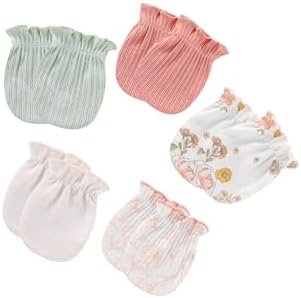 Baby Hats Mittens and Socks Set Soft Cotton Newborn Hat Glove - Image 6