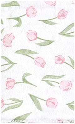 Luvable Friends Hudson Baby Flannel Burp Cloths 10pk, Blossom Tulip - Image 2