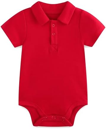 Baby Girl Collared Onsie Polo Bodysuit Boy Cotton Romper Short Sleeve 0~24M by Unknown