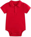 Baby Girl Collared Onsie Polo Bodysuit Boy Cotton Romper Short Sleeve 0~24M by Unknown