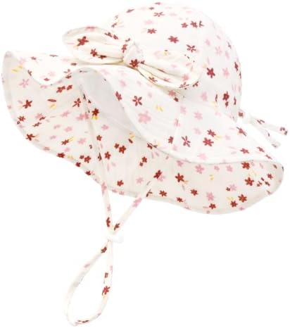 Baby Sun Hat Infant Toddler Girl Kids Sun Protection Beach Bucket Hats by DANMY