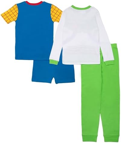 Disney Boys' 4-Piece Snug-fit Cotton Matching Comfortable Pajama Set, Soft & - Image 6