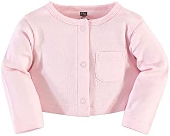 Hudson Baby Infant and Toddler Girls Cotton Dress and Cardigan Set - Image 5