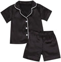 Kids Baby Girl Boy Satin Pajamas Set Button Down Sleep Shirt Top+Long Pants by SAYOO-Alljustforkids