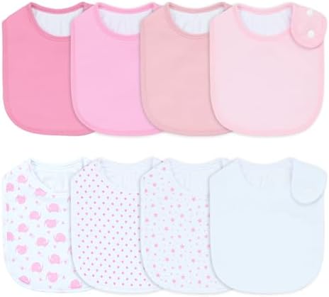 Waterproof Baby Bibs for Boys & Girls Soft and Absorbent Bandana Drool Bibs Set by Benoxine