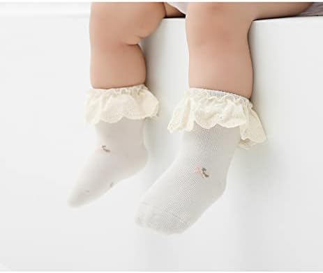 Newborn Baby-girls Socks and Bow Infant Toddler Ankle Socks - Image 2