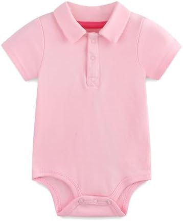 Baby Girl Collared Onsie Polo Bodysuit Boy Cotton Romper Short Sleeve 0~24M by Unknown
