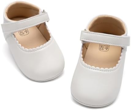 Meckior Infant Baby Girls Soft Sole Bowknot Princess Wedding Dress Mary Jane by Meckior