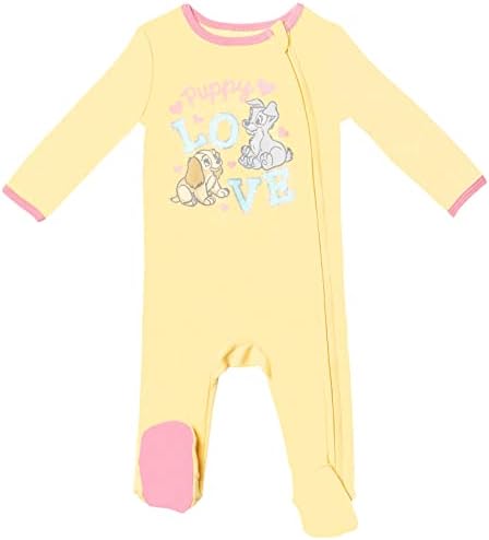 Disney Baby Girls' 2-Pack Footed Sleep N' Play Newborn to Infant - Image 2