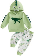 Infant Baby Boy Fall Winter Clothes Outfit Hooded Long Sweatshirt Pant Set by LIOMENGZI