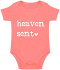 Heaven Sent Baby Bodysuit Religious Pregnancy Announcement Baby Romper Unisex by Unknown