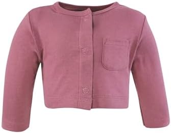 Hudson Baby Infant and Toddler Girls Cotton Dress and Cardigan Set - Image 5