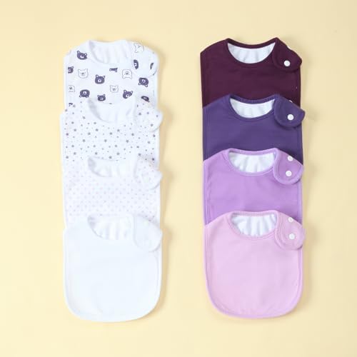 Waterproof Baby Bibs for Boys & Girls Soft and Absorbent Bandana Drool Bibs Set - Image 7
