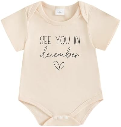 woshilaocai Baby Announcement Bodysuit Pregnancy Reveal by woshilaocai