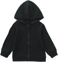 ROMPERINBOX Unisex Solid Baby Sweatshirts Hoodies, Lightweight Full Zip-up by RomperinBox