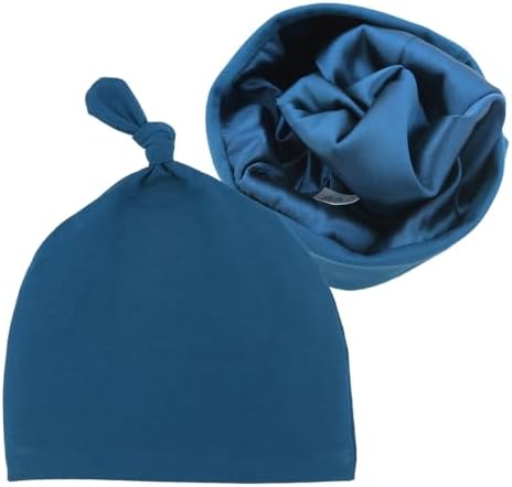 Silky Satin Lined Newborn Hat Hair Care Knot Beanie Hats by Sugarmelon