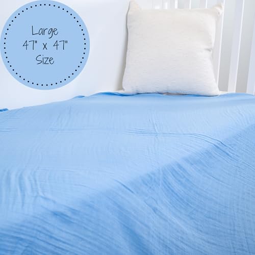 LollyBanks Muslin Swaddle Blankets 2 Pack, 100% Cotton Baby Blanket - Image 5