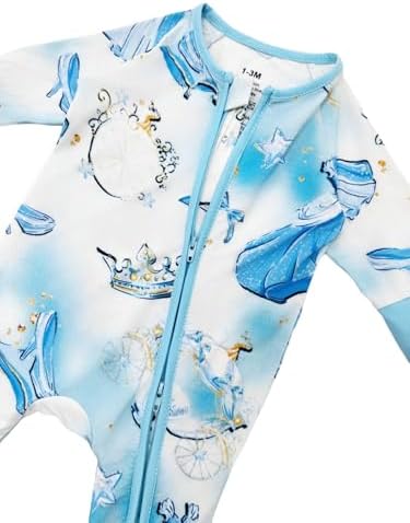 Bow Dream Bamboo Pajamas for Baby, Rayon Sleeper Romper Jumpsuit Outfit | 93% - Image 5