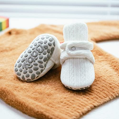 HsdsBebe Unisex Newborn Baby Cotton Booties Non-Slip Sole - Image 3