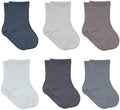 bistyle Baby Grip Ankle Socks 6 Pairs | Newborn Infant Toddlers Sock Organic by bistyle