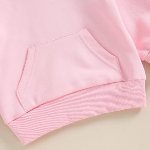 Toddler Baby Boy Girl Hoodies Solid Color Long Sleeve Kangaroo Pocket Hooded - Image 7
