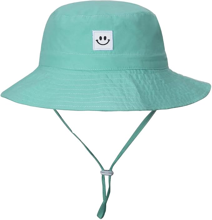 Baby Sun Hat Smile Face UPF 50+ Toddler Bucket Hat - Image 3