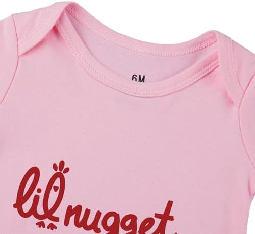 Little Nugget Bodysuit Baby Funny Lil Nugget Baby Bodysuit Chicken Bodysuits - Image 4