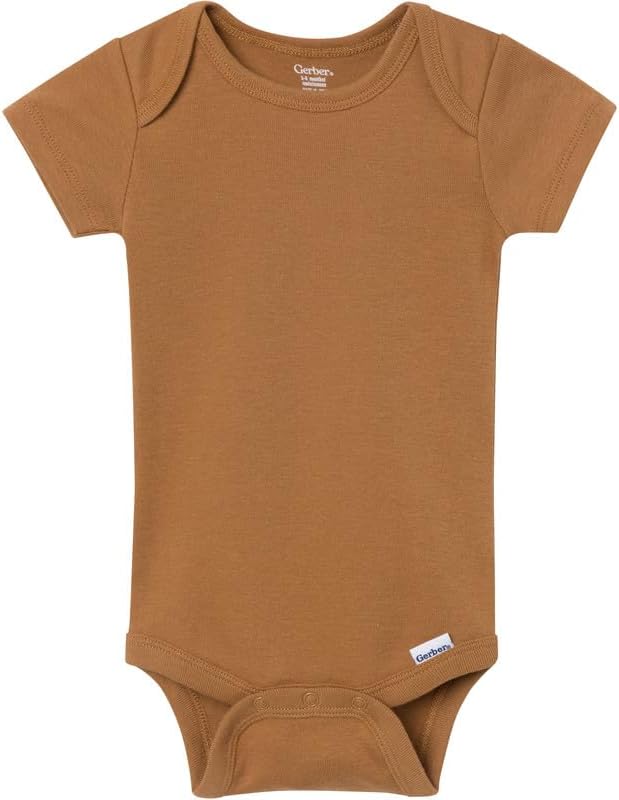 Gerber Baby Boys & Girls 5-Pack Solid Onesies Bodysuits - Image 4
