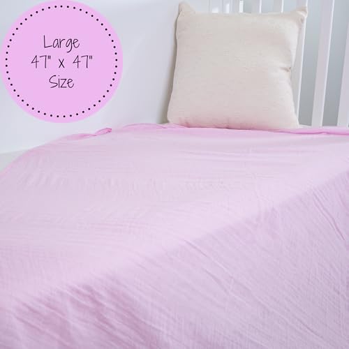LollyBanks Muslin Swaddle Blankets 2 Pack, 100% Cotton Baby Blanket - Image 5