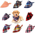 8 Pack Dog Bandanas XXL, VIPITH Fall Christmas Dog Bandanas Boy | Classic Plaid by VIPITH