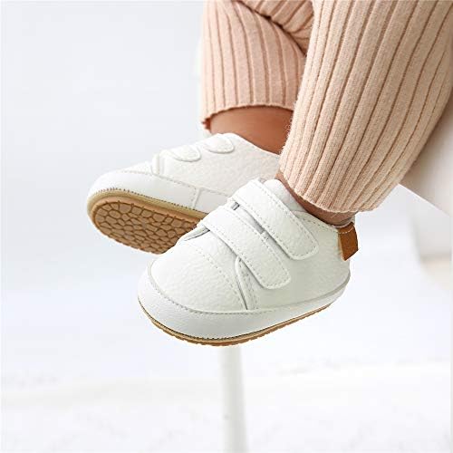 Meckior Toddler Baby Boys Girls High Tops Ankle Sneakers Soft Anti-Slip Sole PU - Image 2
