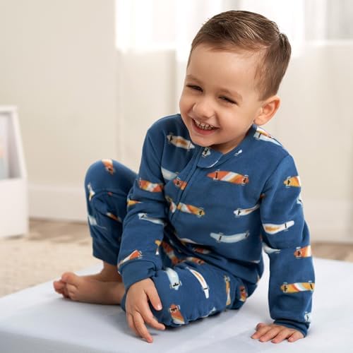 Gerber Baby Boys 3-Pack Fleece Footless Pajamas - Image 2