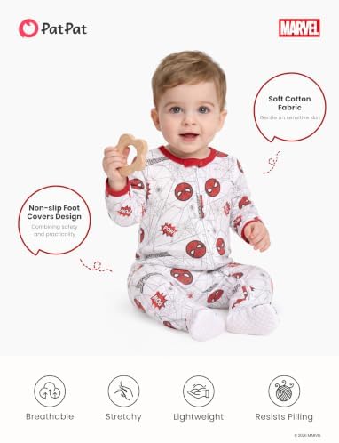 Disney Baby Boys Zip One-Piece Non-Slip Footie Romper - Image 5