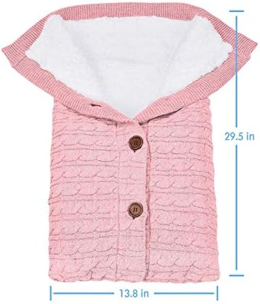 XMWEALTHY Unisex Infant Swaddle Blankets Soft Thick Fleece Knit Baby Girls Boys - Image 6