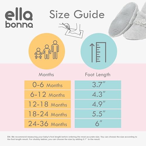 Ella Bonna Baby Booties Organic Cotton Muslin Newborn Baby Slippers Baby Boy - Image 2